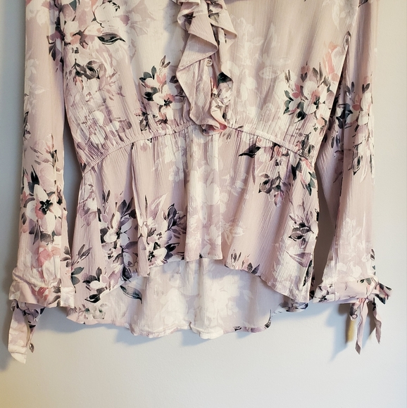 American Rag Cie Winter Blooms Blouse - Picture 8 of 14